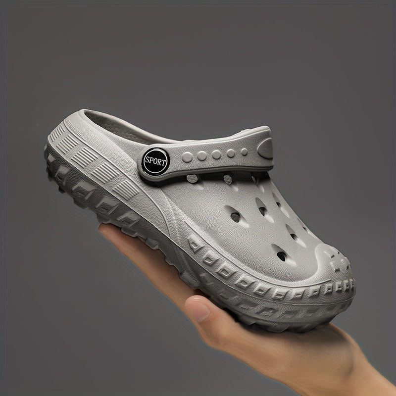 Boys' Gray EVA Clogs Casual Non-Slip Breathable Outdoor Indoor Kids' Shoes