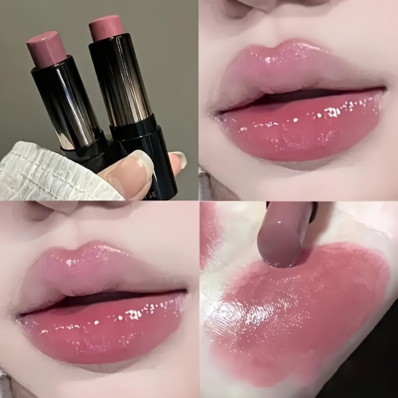Bálsamo labial hidratante con color para mujer, hidratante, a prueba de agua y de manchas