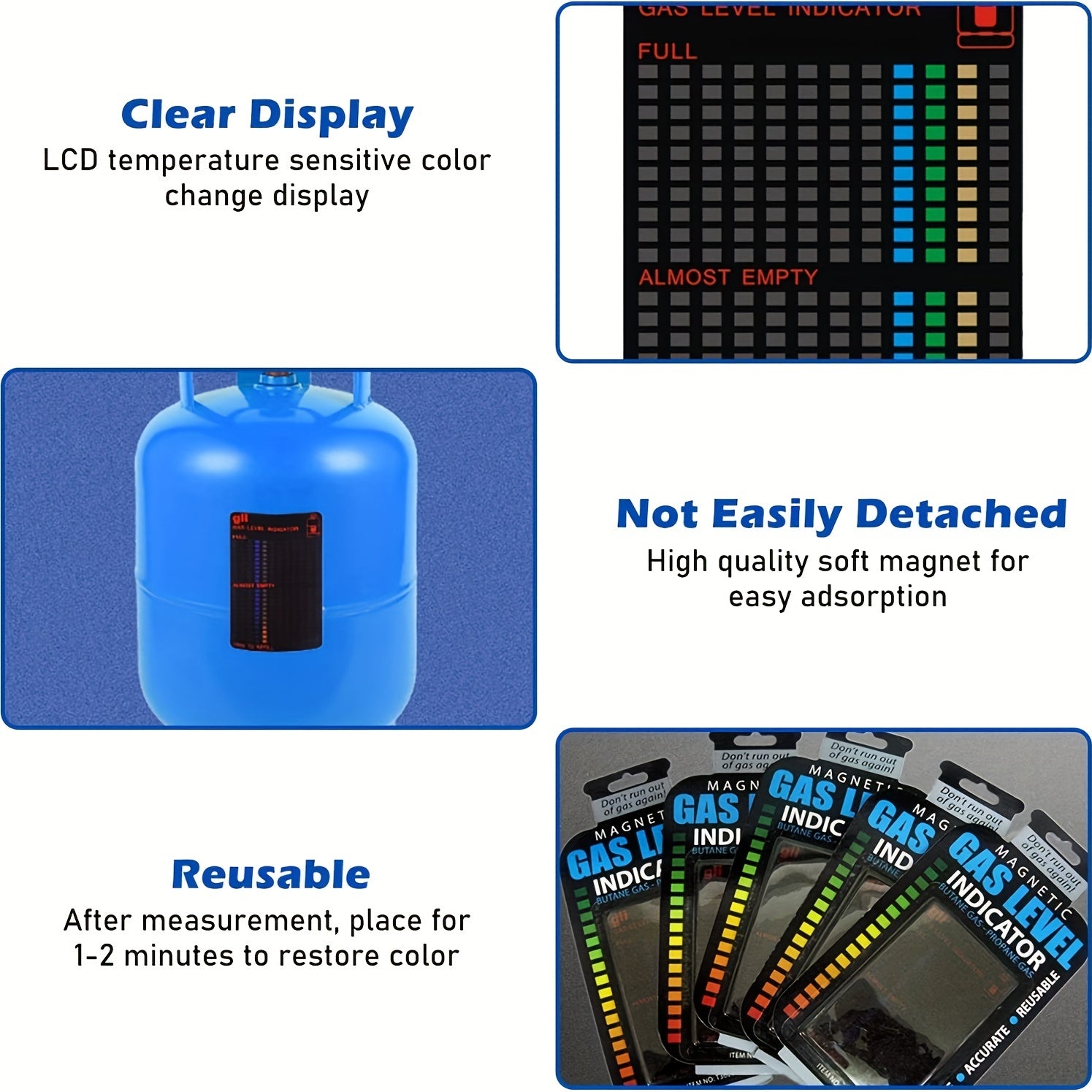 Магнитный указатель уровня газа в баке для пропана, бутана, LPG, топливных автодомов
