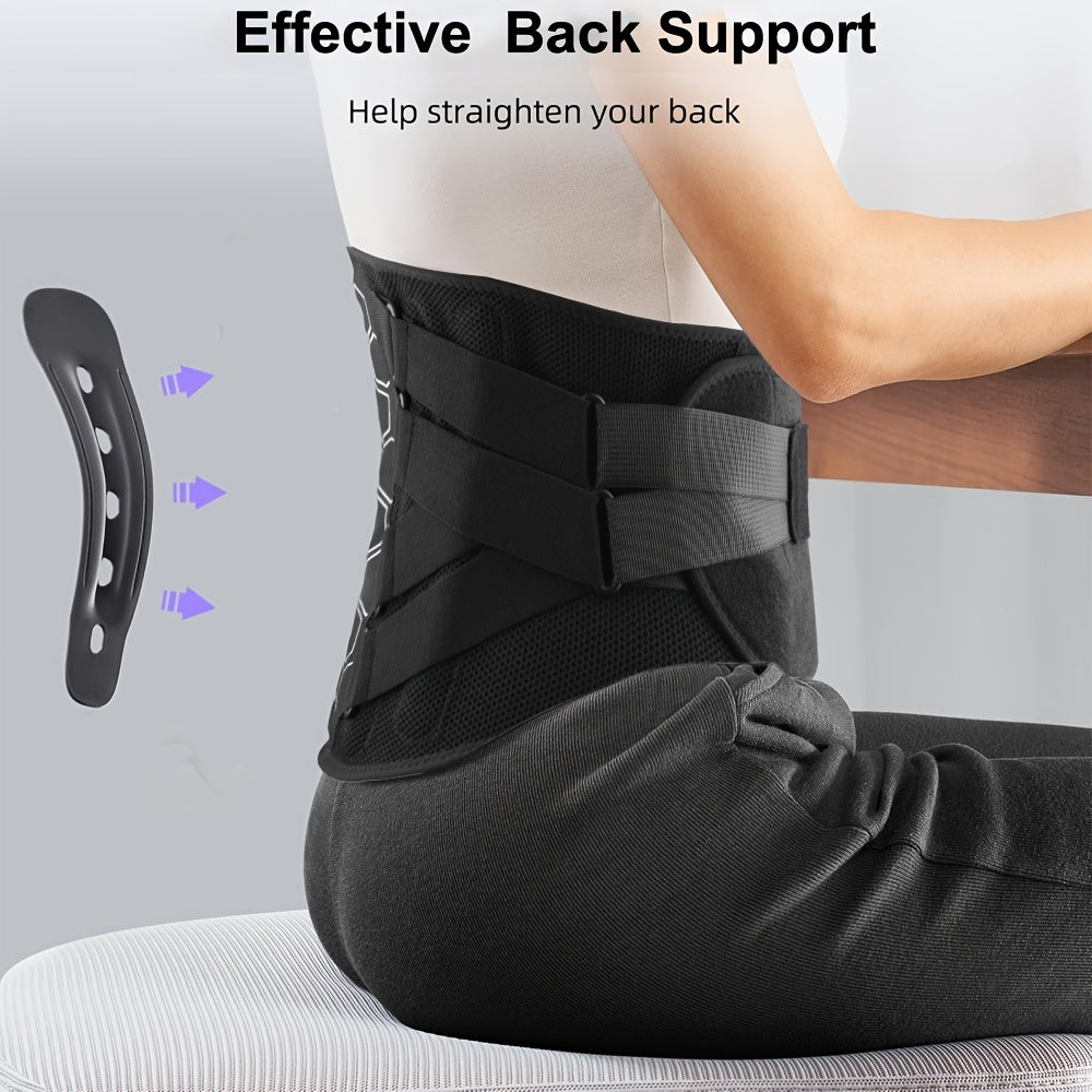 Unisex Breathable Lower Back Brace Motorcycle Lumbar Support Belt