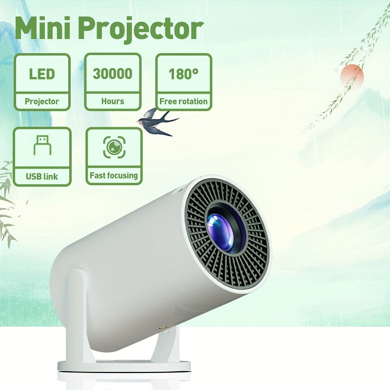 Portable Projector With Remote, Supports 3D, USB/Smartphone/Laptop Compatible