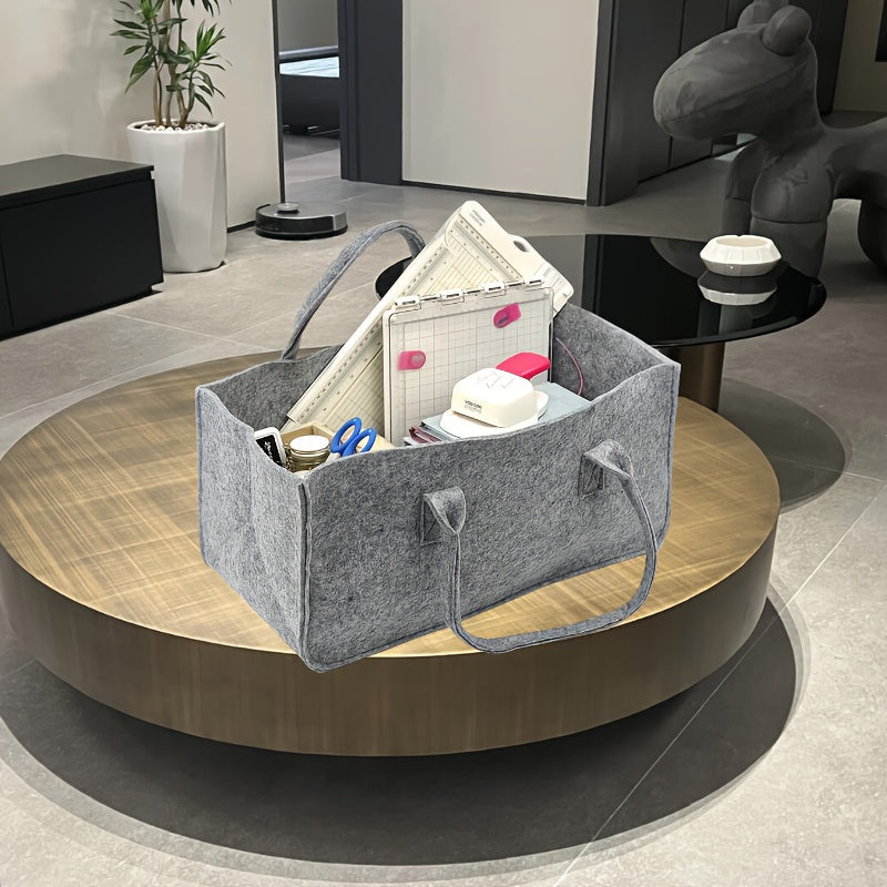 Durable Non-Woven Firewood Tote Bag Square Shape for Shopping Storage