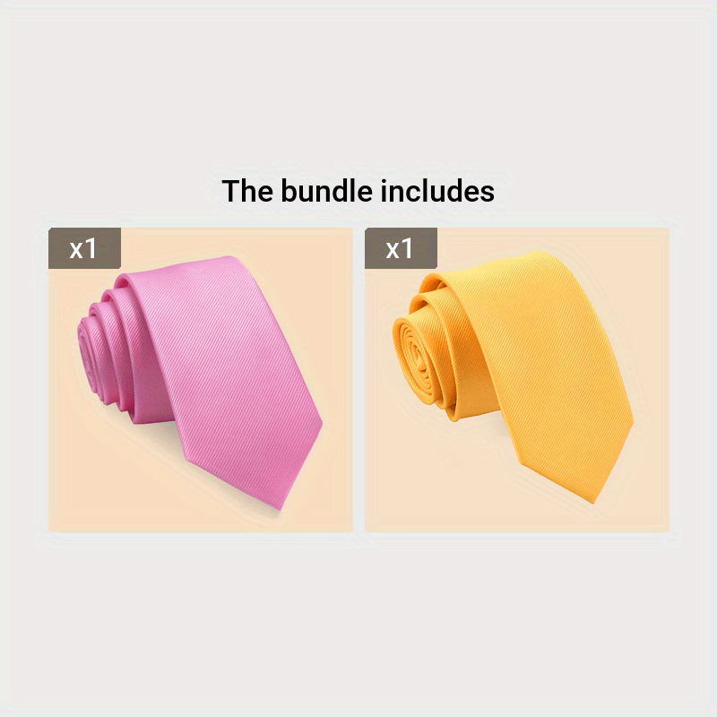 Erkaklar uchun oddiy rangli galstuk, ish kiyimlari va maktab formasi uchun