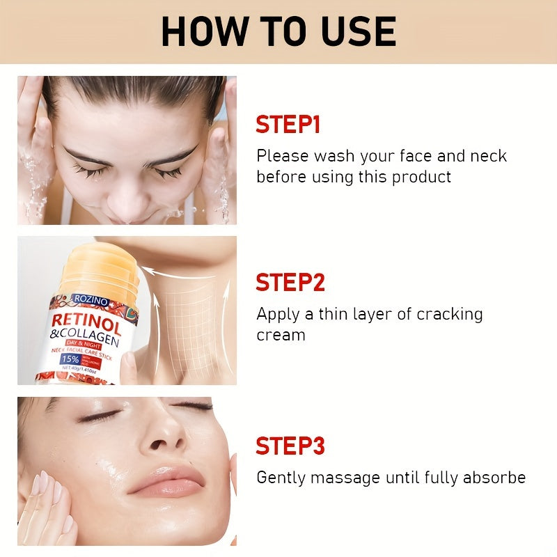 Women Dry Skin Hydrating Face and Neck Cream Stick Moisturizer with Aloe Vera and Retinol