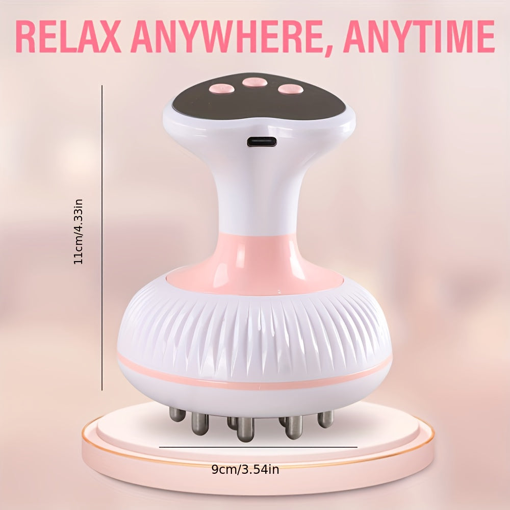 Electric Massage Brush USB Rechargeable with 19 Speeds for Full Body Relaxation