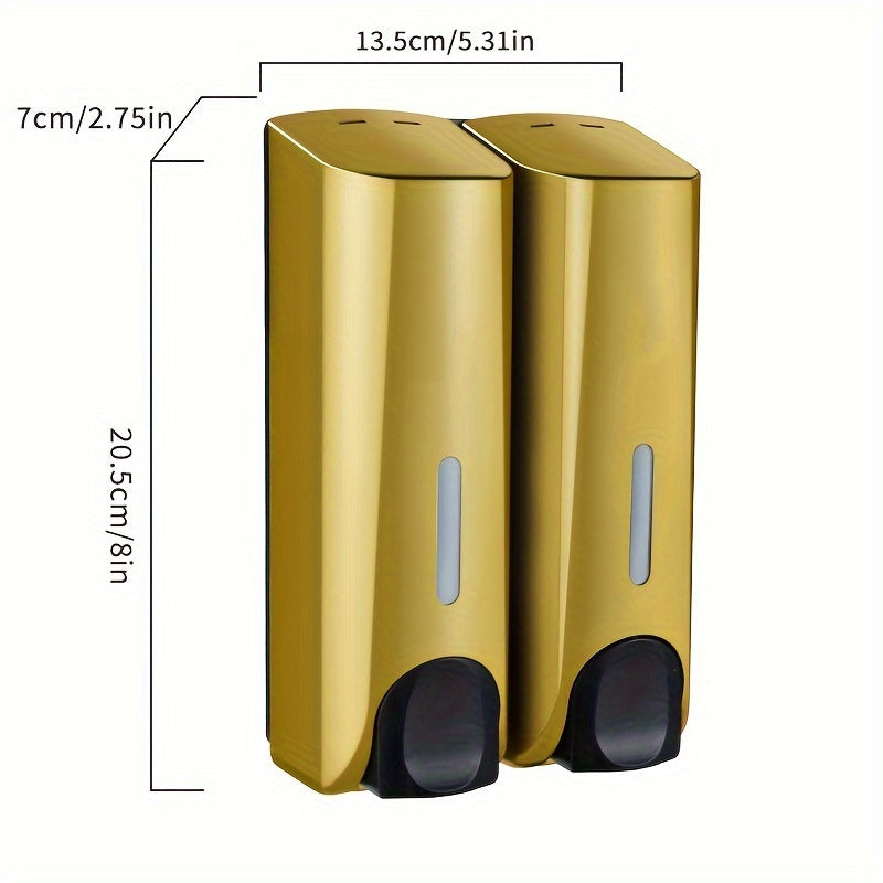 Wall-Mounted Soap Dispenser for Bathroom and Kitchen Storage, Plastic, Modern Design