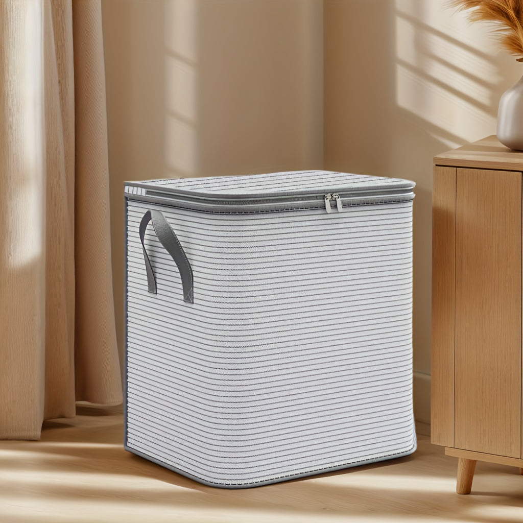 Bolsa de almacenamiento plegable para ropa y ropa de cama, organizador resistente al agua con cremallera