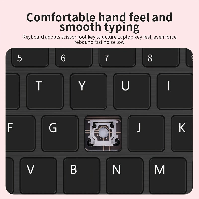 Wireless Ultra-Thin Keyboard and Mouse Set for iPad Tablet and Laptop