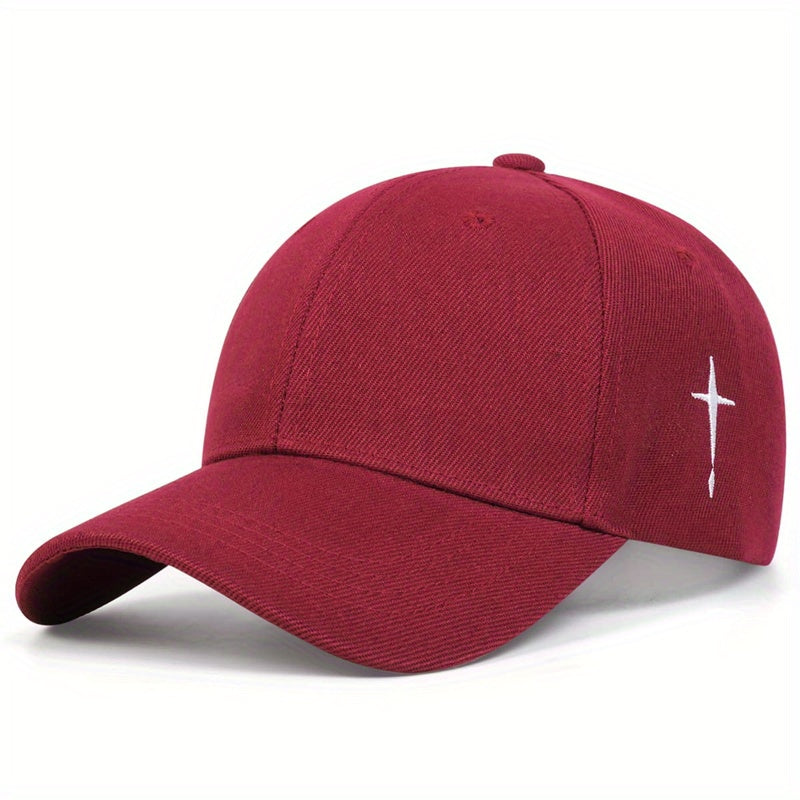 Men's Adjustable Cross Baseball Cap for Spring Summer Fall Gifts
