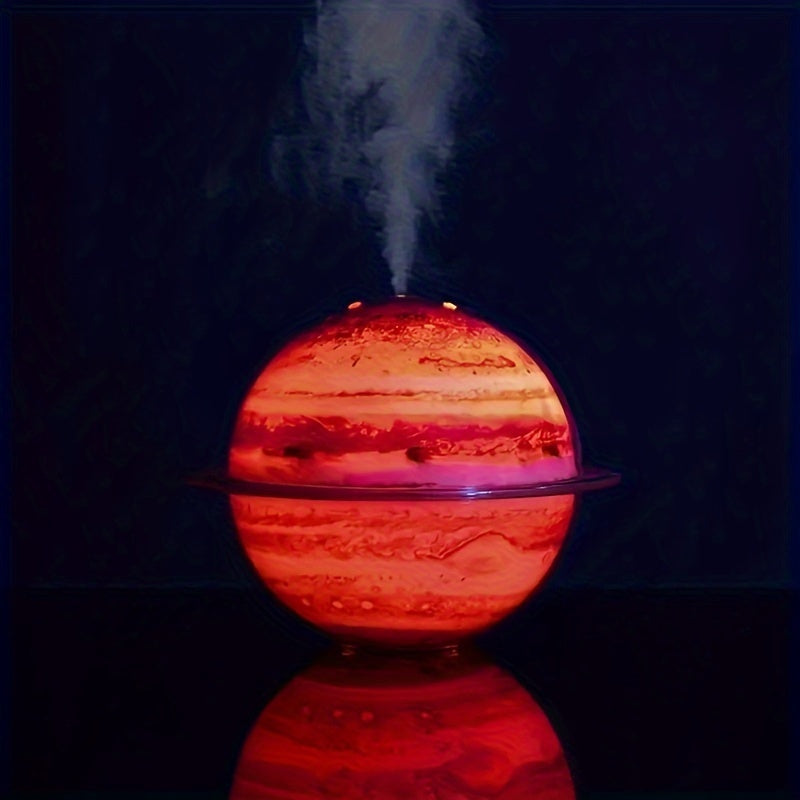 330ml Jupiter-Inspired USB Humidifier with LED Night Light for Aromatherapy and Home Decor