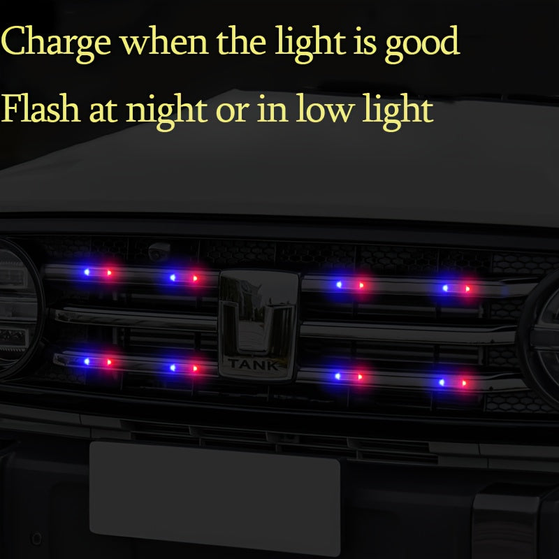 Car Interior Decor Light Anti-Rear-End Wire Central Grille Accessory