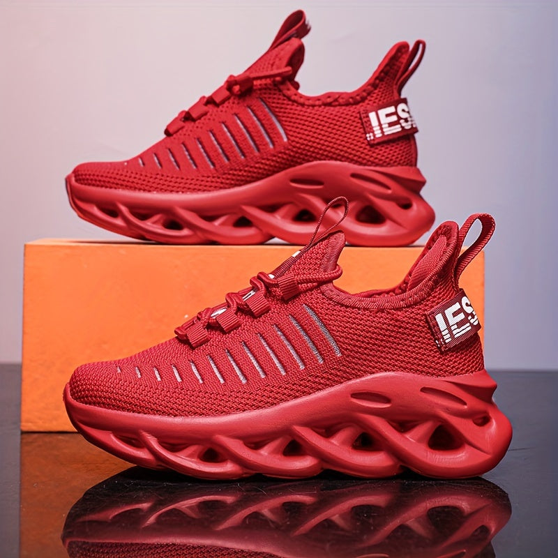 Kids' Sports Sneakers Non-Slip Lightweight Breathable Casual Running Shoes