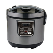 Olla arrocera eléctrica de acero inoxidable de 5L para hogares, dormitorios y cocinas, 12-15 tazas