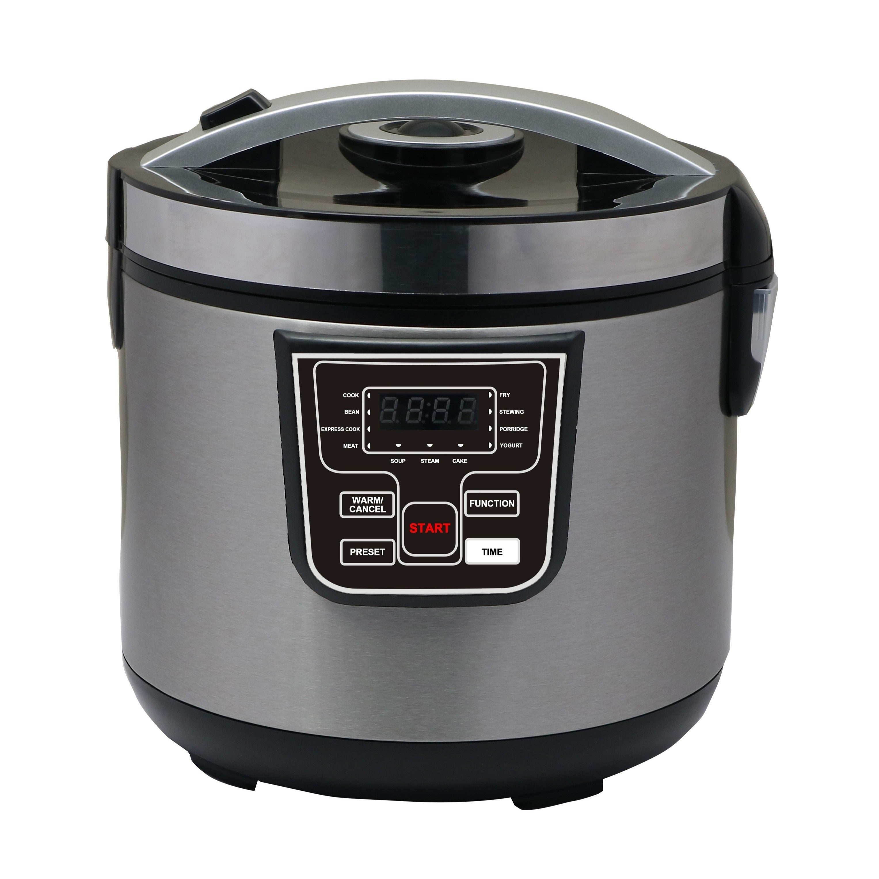 Olla arrocera eléctrica de acero inoxidable de 5L para hogares, dormitorios y cocinas, 12-15 tazas