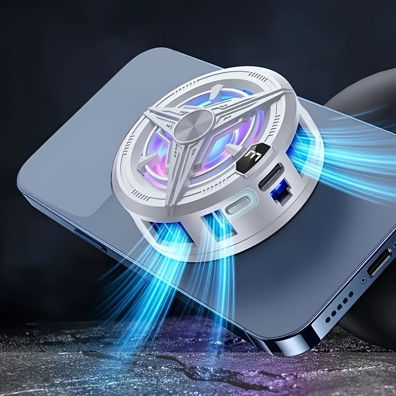 Portable USB Phone Cooling Fan for Gaming Heat Dissipation Compact Phone Cooler