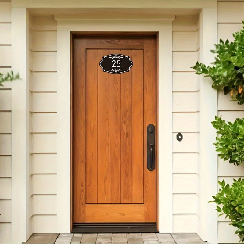 Shaxsiylashtirilgan Akril Uy Raqami Belgisi - Zamonaviy Eshik Plaketi - Uy Dekoratsiyasi uchun Maxsus Manzil Belgisi - 14 yosh va undan katta yoshdagilar uchun mos - Kuchli PMMA Eshik Osma - Alohida Birlik