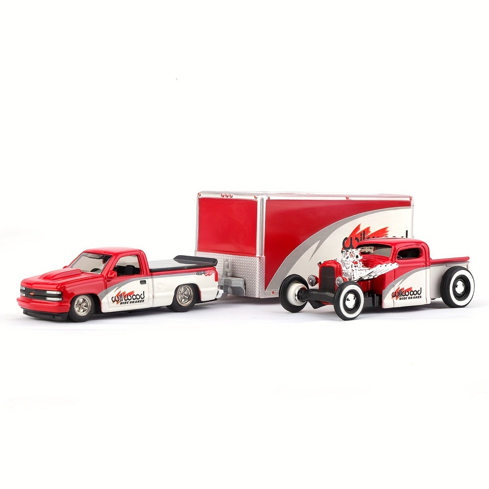 Coche de hojalata a escala 1:64 para niños con puertas que se abren, juguete impulsado a empuje para niños y niñas