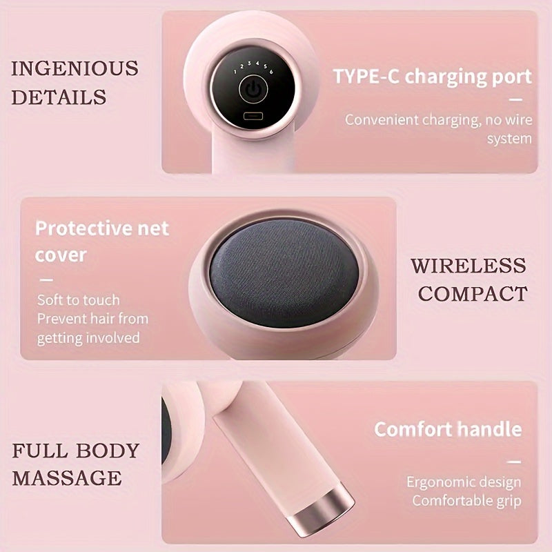 Electric Body Massager for Abdomen Legs Waist Handheld Portable Rechargeable