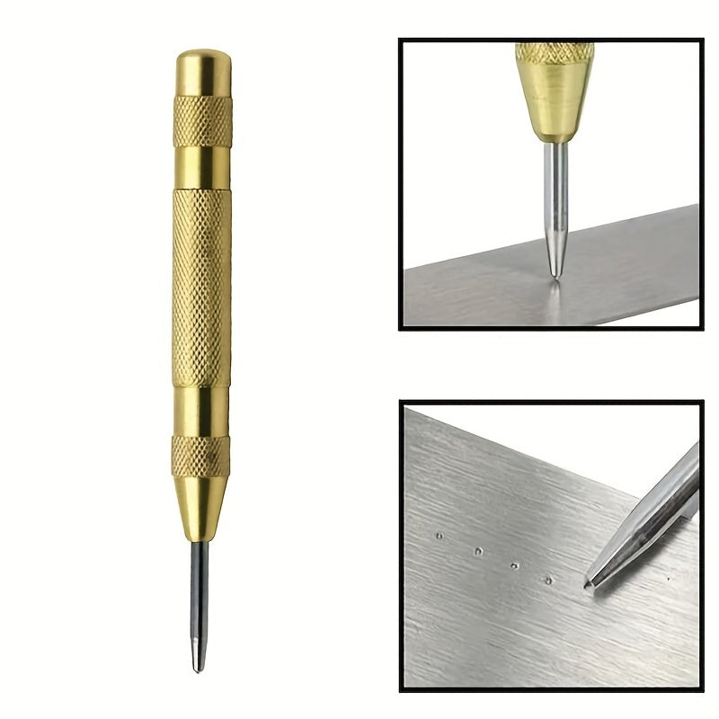 Manual Glass Breaker Punch Tool Spring-Loaded for Marking Gold Components
