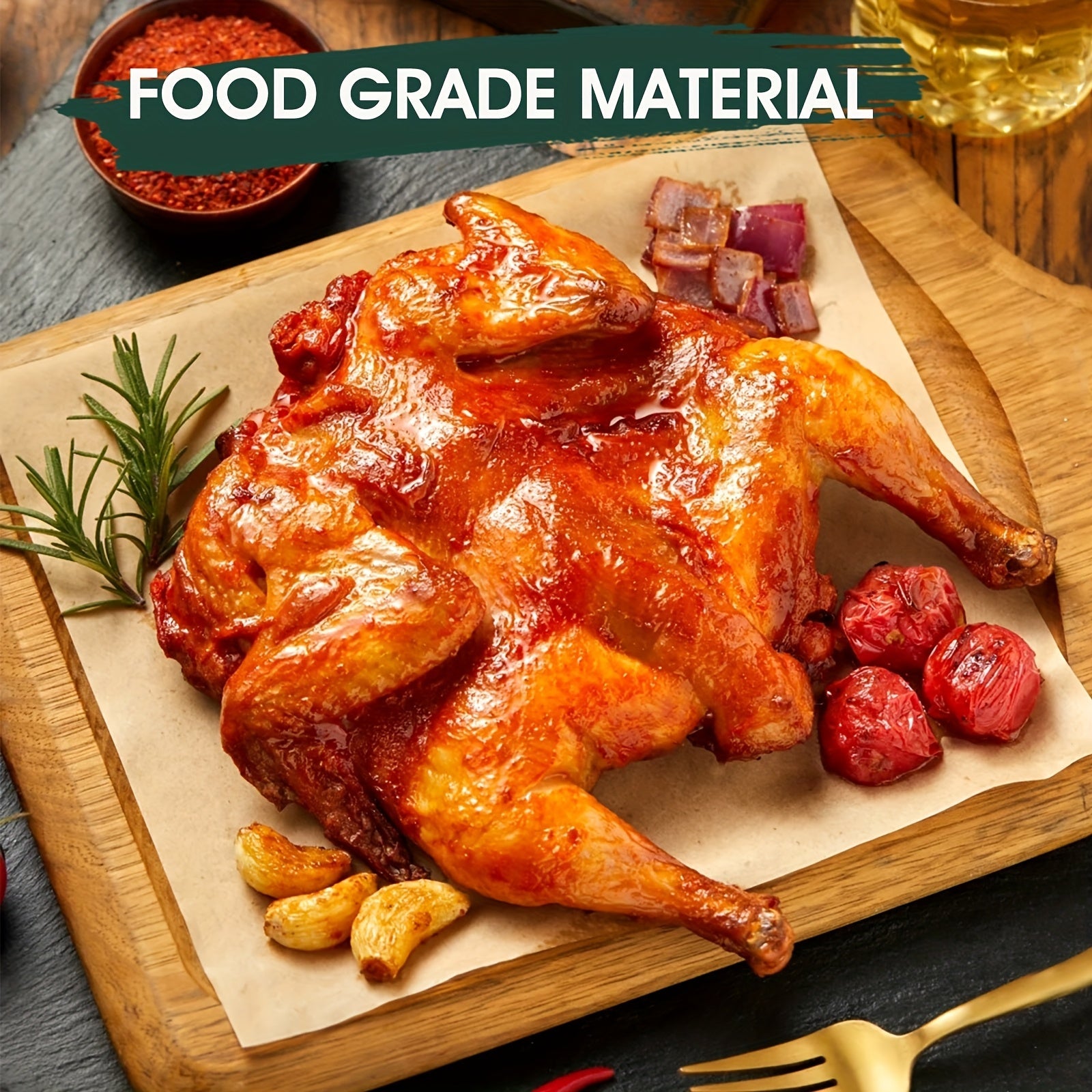 50 hojas de papel de horno antiadherente para hornear, cocinar y asar