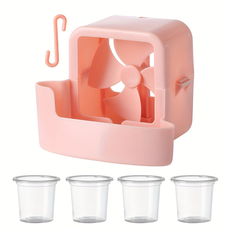 Portable Clip-On Fan Cooler with Ice and Mist Cooling Technology Battery-Free Lightweight Compact Personal Summer Fan