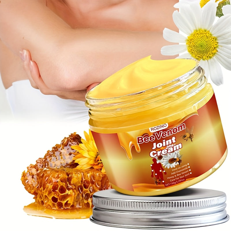 Bee Venom Joint Massage Cream 150g Hydrating Firming Body Cream with Chamomile Sunflower Aloe Hypoallergenic