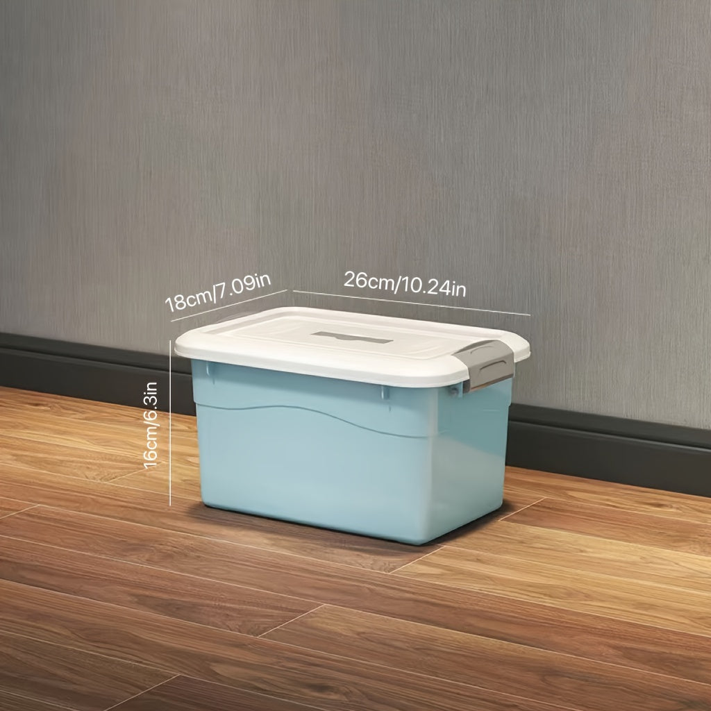 Square Plastic Storage Bins with Lids Waterproof Under-Bed Organizer for Home Car and Office