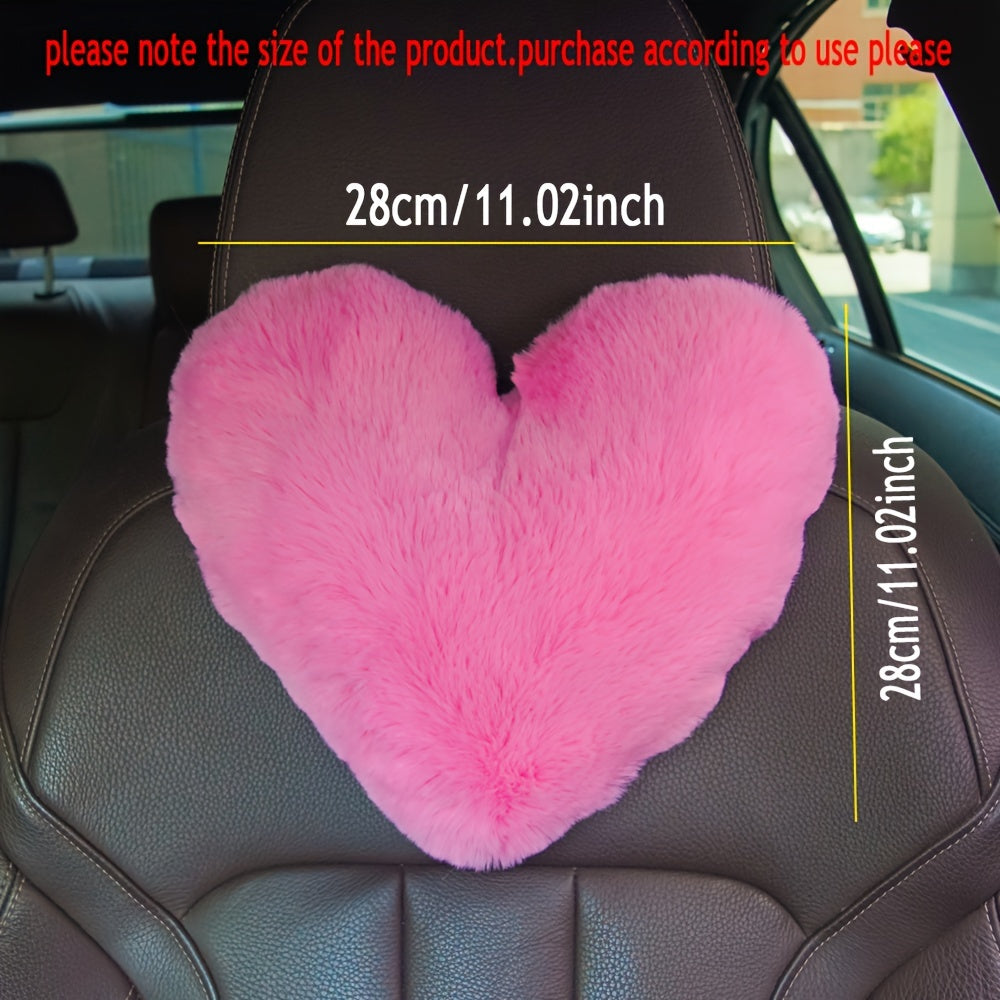 Car Seat Pillow Neck Rest Plush Headrest for Cars Interior Accessories