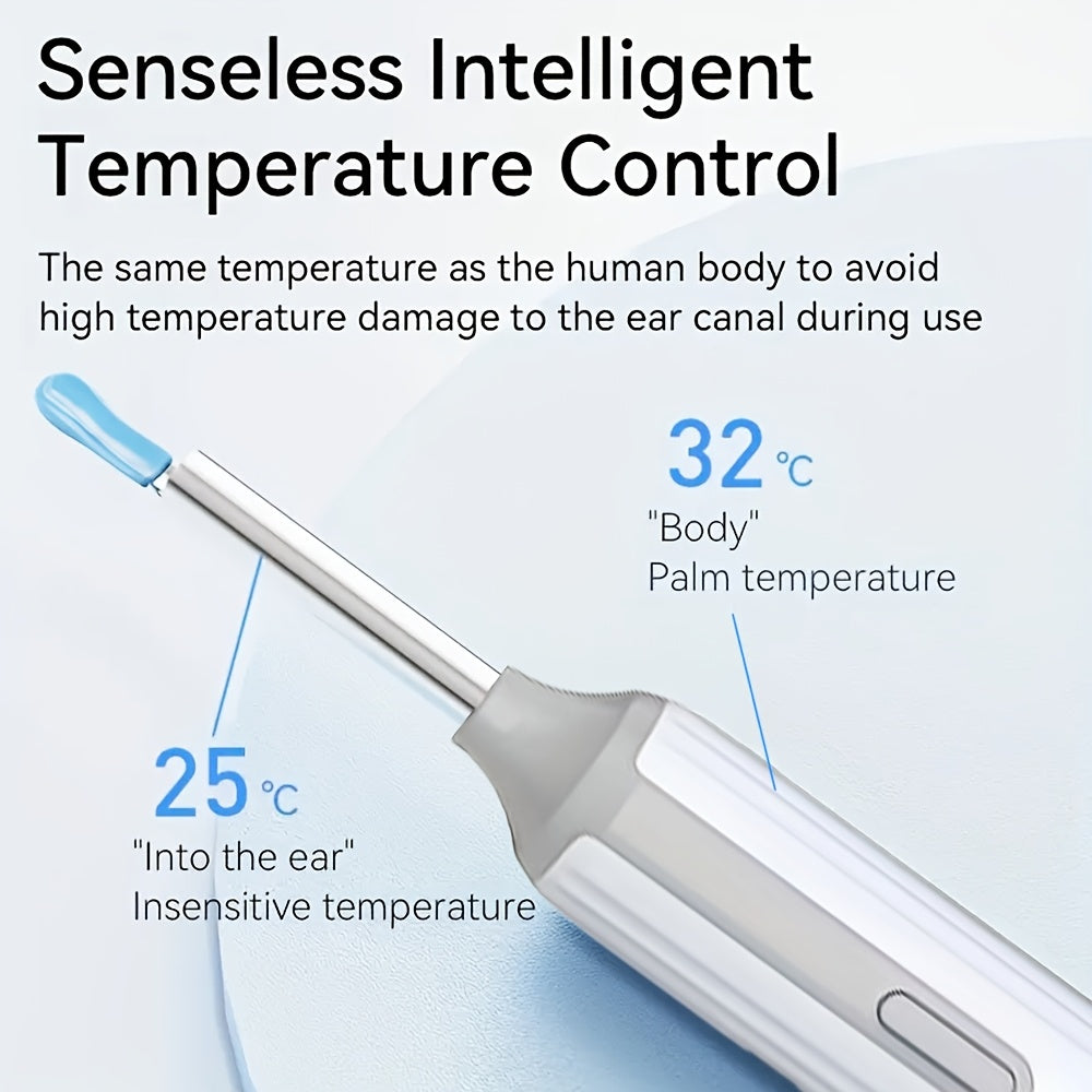 Earwax Removal Tool with Camera and Light, 8-Piece Ear Care Set, 1080P HD Otoscope for iOS and Android