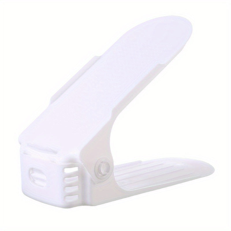 Регулируемая пластиковая полка для обуви на 1/5/10/15/20 предметов, идеально подходит для дома и общежития - компактное и простое в сборке решение для хранения обуви