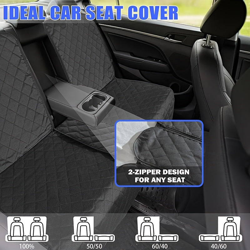 Universal Quilted Car Rear Seat Cushion Heavy Duty Polyester Adjustable