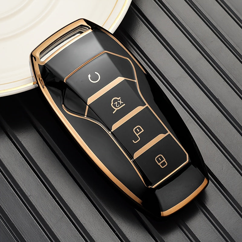 Avtomobil kaliti qopqog'i yumshoq silikon kalit qutisi Smart Start masofadan boshqarish uchun himoya