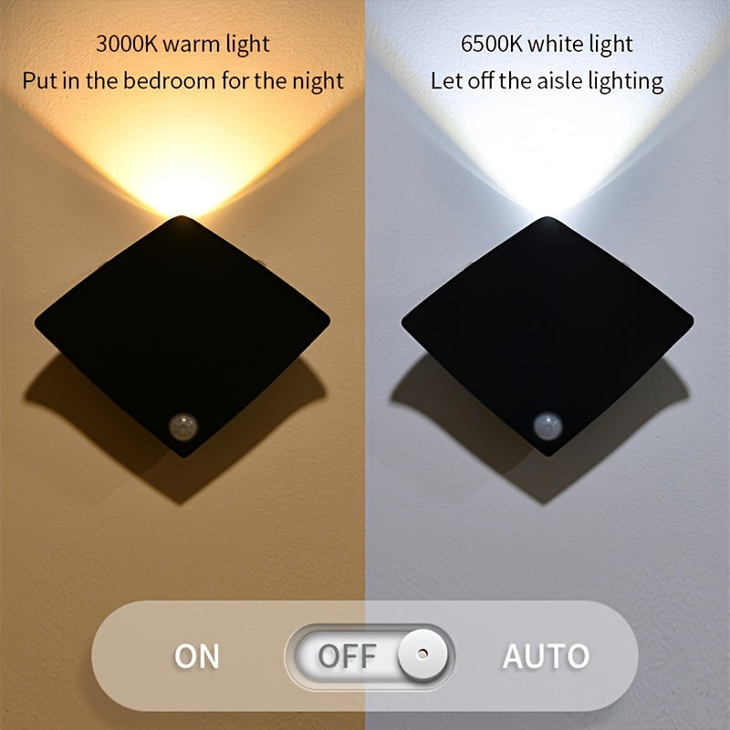 Night Light with Human Body Sensor for Bedroom Hallway Living Room Battery-Operated