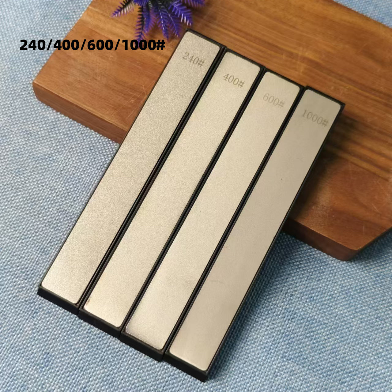 Diamond Sharpening Stone Set for Kitchen Knives and Scissors