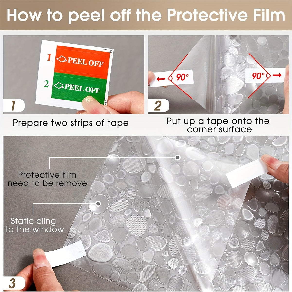 Electrostatic Glass Window Film Blackout Sunscreen Privacy Decor Thick PVC