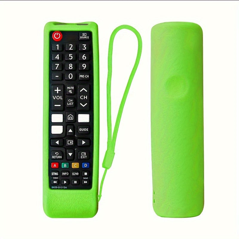 Silicone Remote Control Cover for Samsung BN59 Glow-in-the-Dark Anti-Slip Thick Protective Case in Red Green Blue