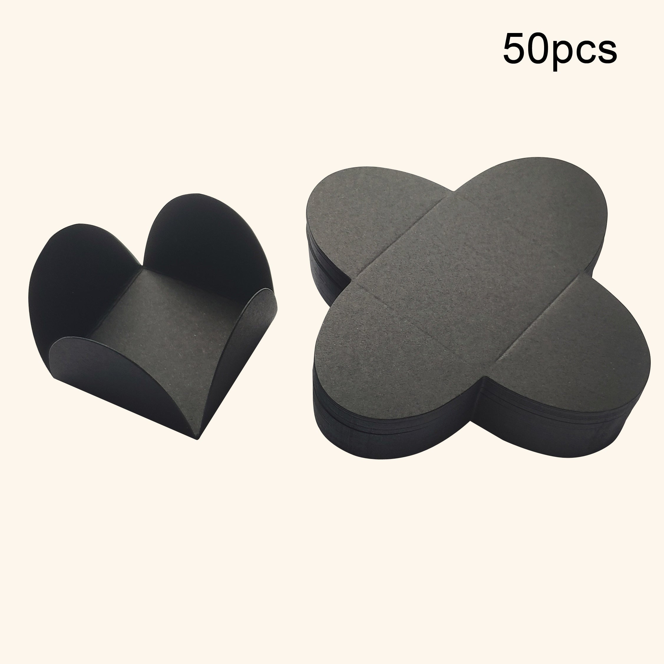 Separadores de papel de chocolate miniatura 50/100 piezas en bandeja para empaquetado de caramelos y postres