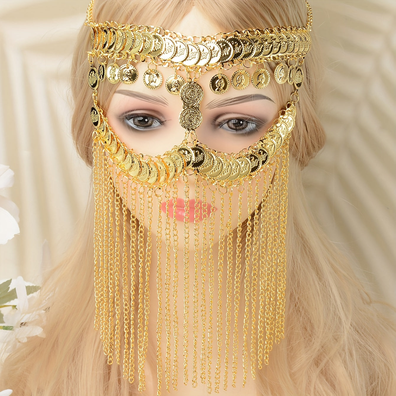 Alloy Metal Tassel Headband An'anaviy etnik uslub oddiy soch uchun