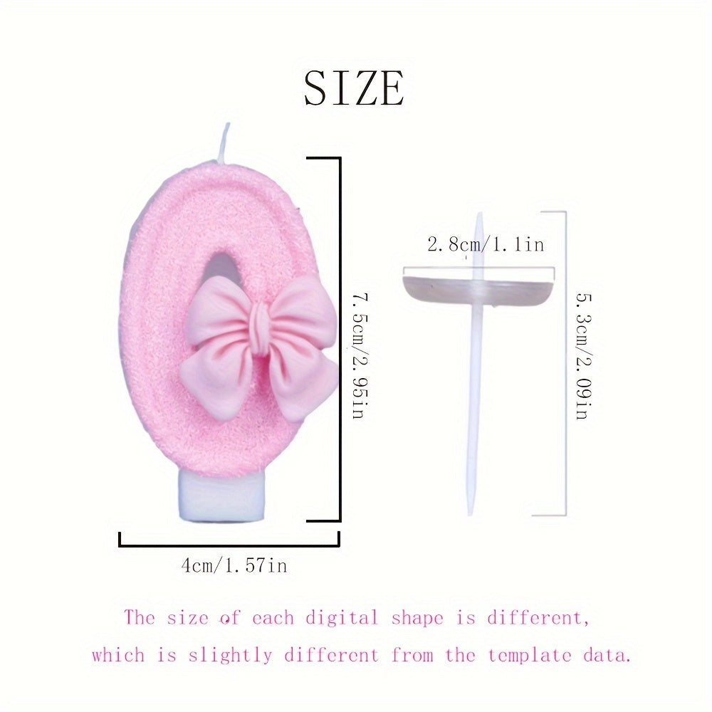 Pink Glitter Number 12 Birthday Candle for Celebrations and Parties