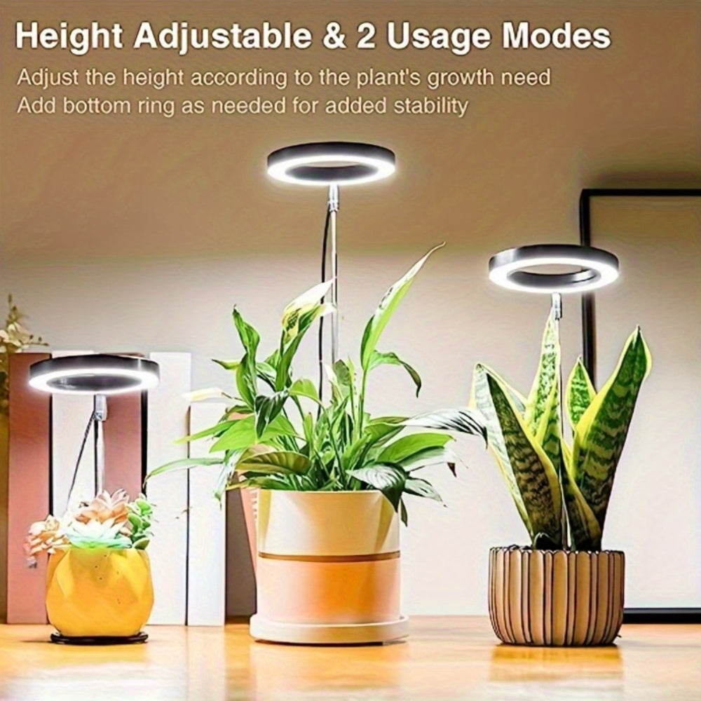 An'anaviy uslubda LED o'simlik yoritgichi, to'liq spektr, balandligi sozlanadigan, vaqt o'rnatgich, dimmable yorqinlik, energiya tejamkor, USB quvvatlanadigan, ichki o'simliklar uchun - 1 dona.