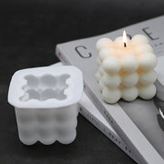 Silicone Mold for Candles and Soap 3D Cube and Round Ball Design for DIY Crafts