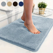 Luxurious Plush Bathroom Bath Mat Non-Slip Absorbent Washable Elegant