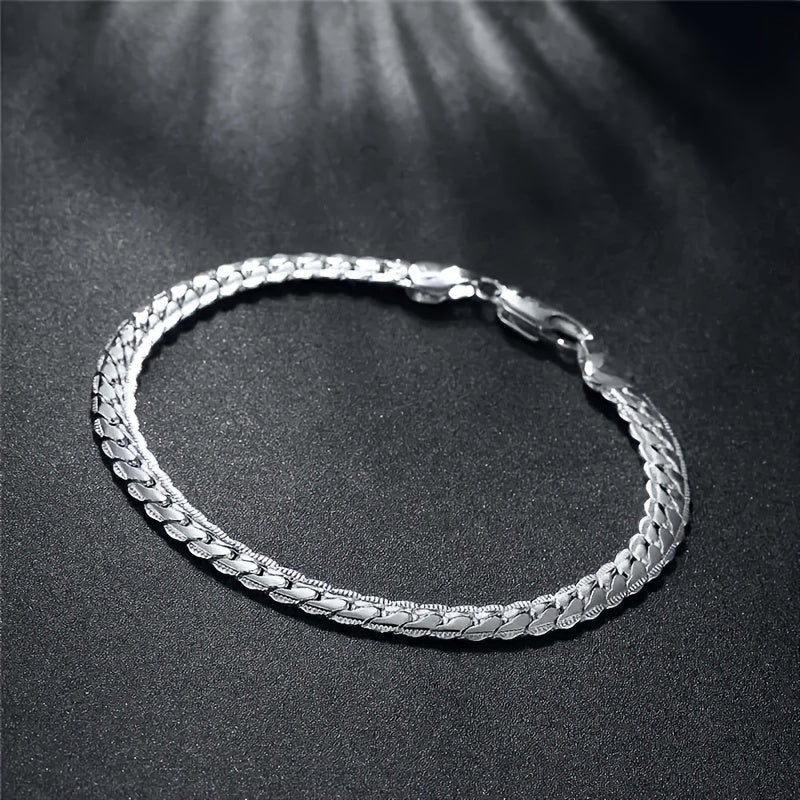 Silver Bracelet for Women Wedding Engagement Elegant Jewelry
