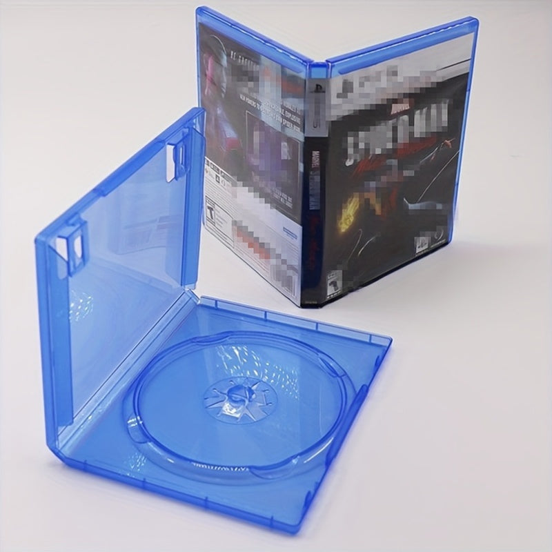 Clear Plastic CD DVD Storage Box Durable Disc Holder for Games and Movies