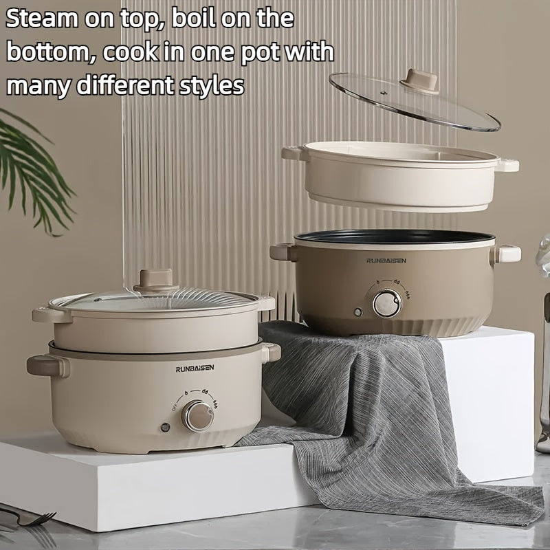 Yevropa Standartli Elektrik Issiq Pota, Steamer bilan wok, Ko‘p funksiyali pishirish qozoni