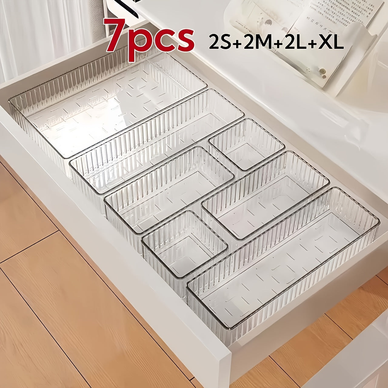 Acrylic Cosmetic Storage Box with Transparent Drawers for Makeup and Skincare Organizer
