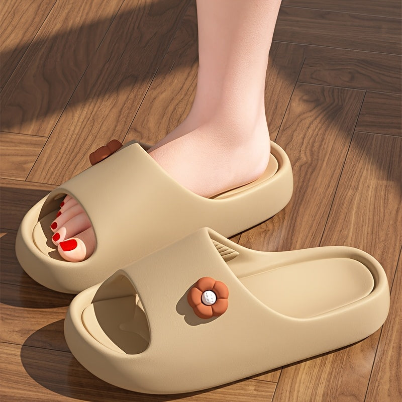 Ayollar uchun engil EVA gullari bilan slaydlar, ichki va tashqi sharoitda kundalik kiyim uchun