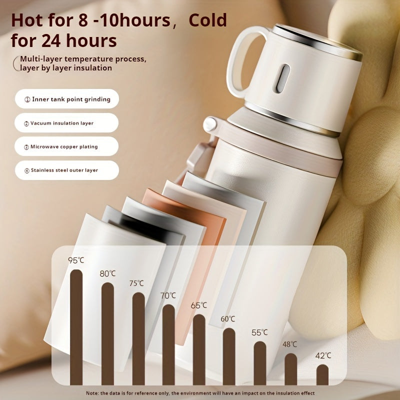 Stainless Steel Water Bottle with Tea Infuser Leak-Proof Vacuum Insulated Reusable