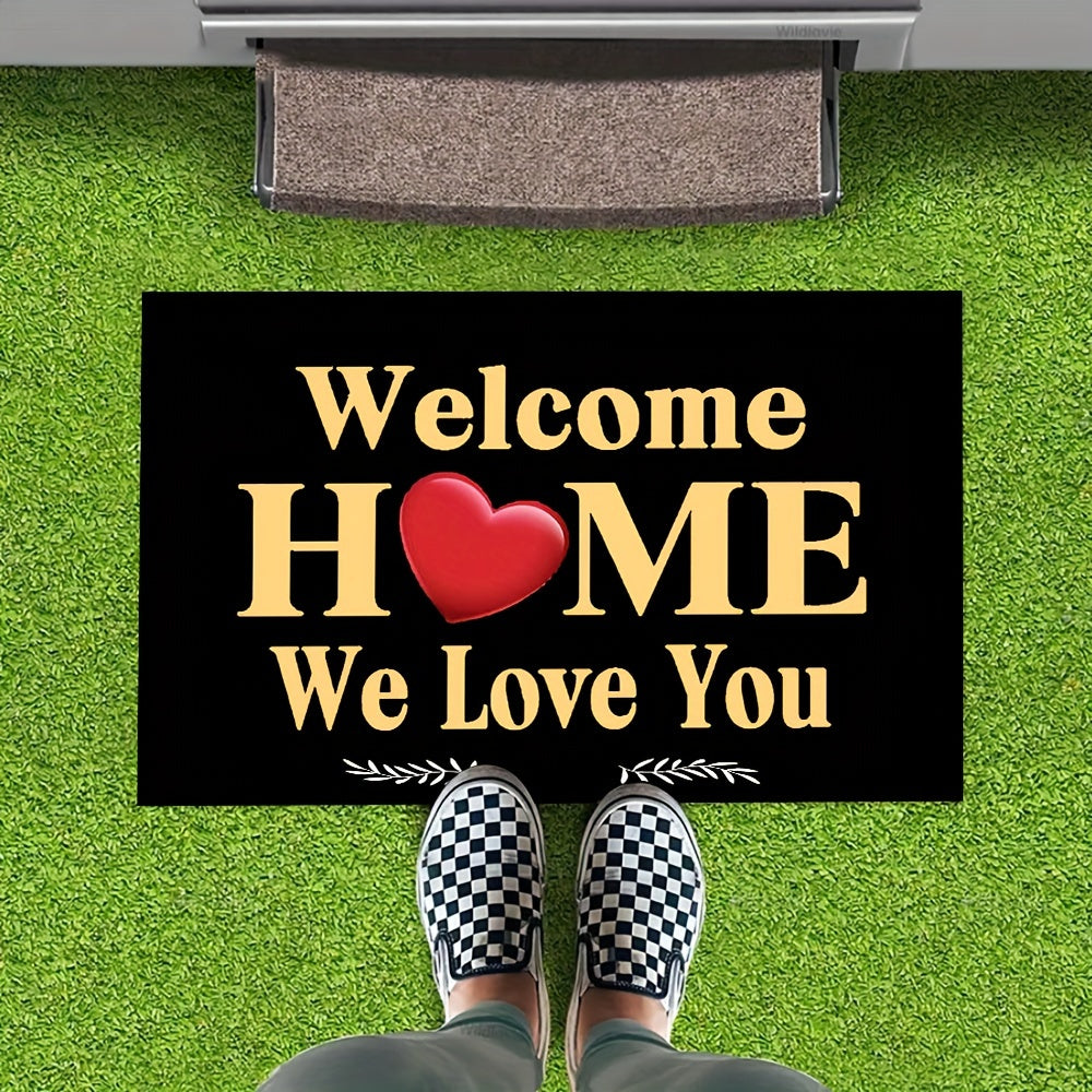 Felpudo de bienvenida para el hogar, interior y exterior, alfombra antideslizante, alfombra para autocaravana, patio, alfombra