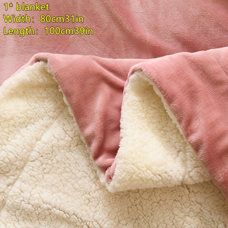 Green Velvet Blanket Small Throw 100% Polyester Woven Plush Fleece All Seasons